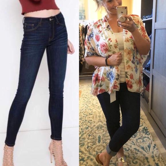 Last 1! Size 27 KanCan Dark Skinny Jean - Picture 2 of 4